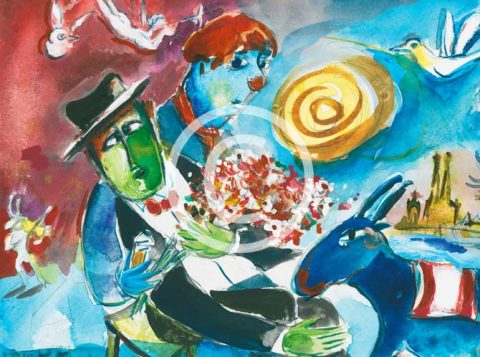 Köln Kunst - Tünnes un Schäl bei Chagall - Laufenberg